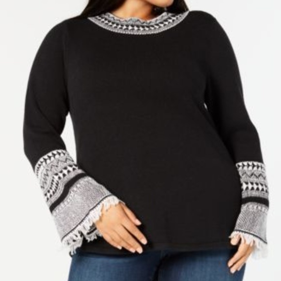 Style & Co. Sweaters - Black and white sweater